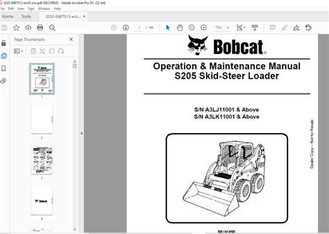 2012 bobcat s205 skid steer specs|bobcat s205 parts manual pdf.